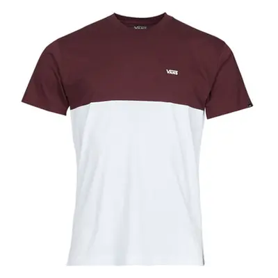 Vans COLORBLOCK TEE men's T shirt in White