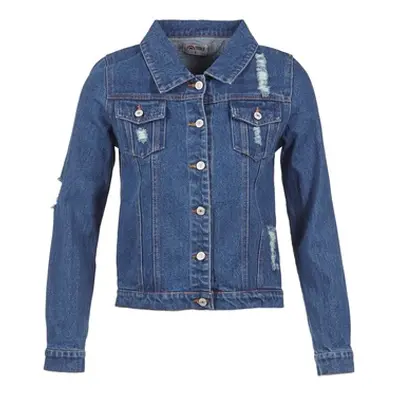 Yurban ESPINALE women's Denim jacket in Blue