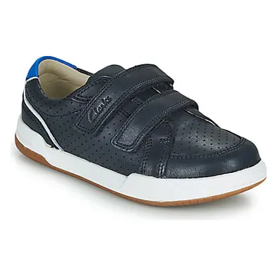 Clarks FAWN SOLO K boys's Children's Shoes (Trainers) in Marine