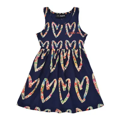 Desigual GRISELDA girls's Children's dress in Blue