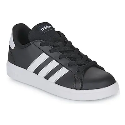 Adidas GRAND COURT 2.0 K girls's Children's Shoes (Trainers) in Black