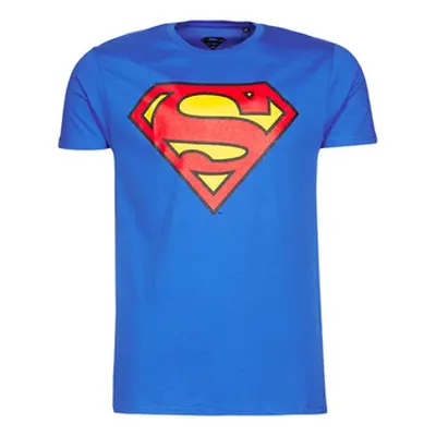 Yurban SUPERMAN LOGO CLASSIC men's T shirt in Blue