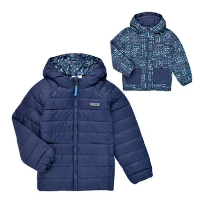 Patagonia REVERSIBLE DOWN SWEATER HOODY boys's Children's Jacket in Marine