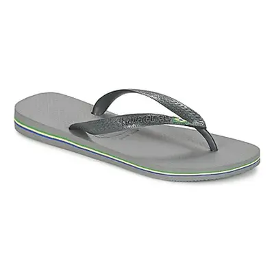 Havaianas BRASIL men's Flip flops / Sandals (Shoes) in Grey