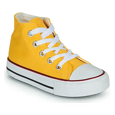 Citrouille et Compagnie OUTIL girls's Children's Shoes (High-top Trainers) in Yellow