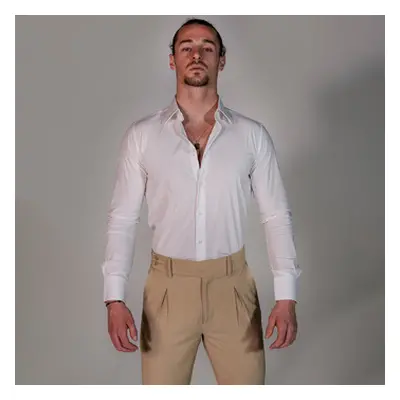 THEAD. ADRIAN SHIRT men's Long sleeved Shirt in White