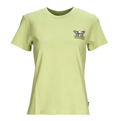 Vans SKULLFLY CREW women's T shirt in Green