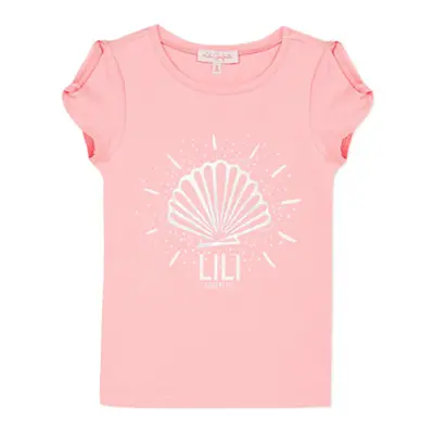 Lili Gaufrette KATIA girls's Children's T shirt in Pink