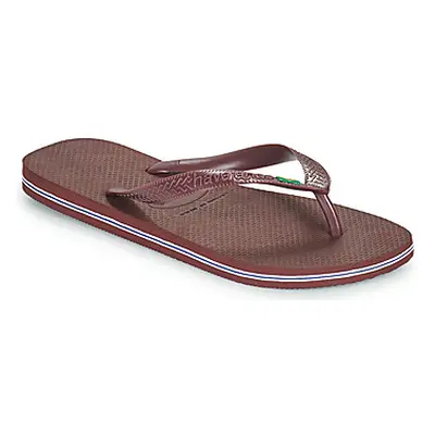 Havaianas BRASIL men's Flip flops / Sandals (Shoes) in Brown