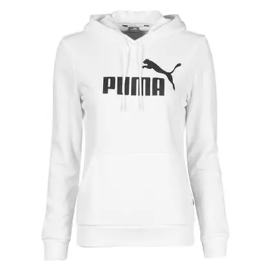 Puma ESS LOGO HOODY TR women's Sweatshirt in White