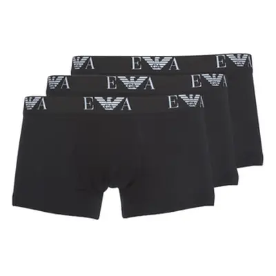 Emporio Armani CC715-PACK DE 3 men's Boxer shorts in Black