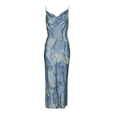 Desigual MISISIPI women's Long Dress in Blue