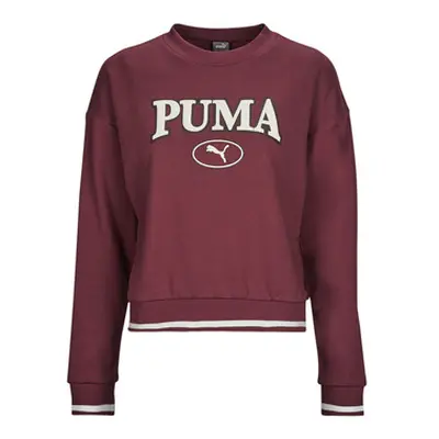 Puma PUMA SQUAD CREW FL women's Sweatshirt in Bordeaux