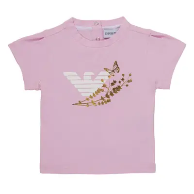 Emporio Armani Adrian girls's Children's T shirt in Pink