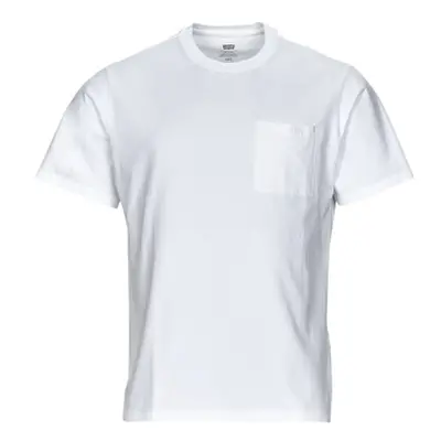 Levis SS POCKET TEE RLX men's T shirt in White