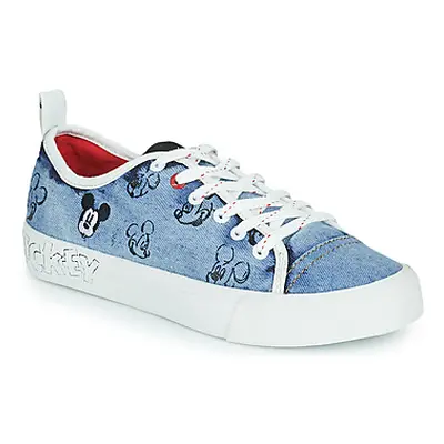 Desigual ALPHA MICKEY DENIM women's Shoes (Trainers) in Blue