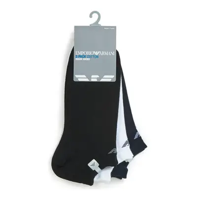 Emporio Armani CC134-PACK DE 3 men's Socks in Black