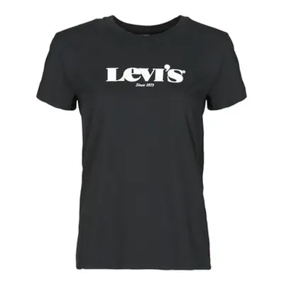 Levis THE PERFECT TEE women's T shirt in Black