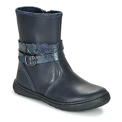 Citrouille et Compagnie LOMINE girls's Children's Mid Boots in Blue