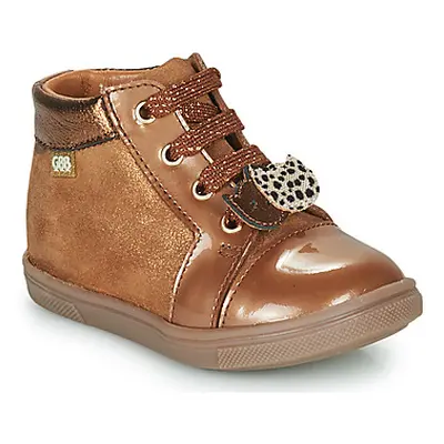 GBB CHOUBY girls's Children's Shoes (High-top Trainers) in Brown