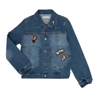 Billieblush NOTINIO boys's Children's Denim jacket in Blue