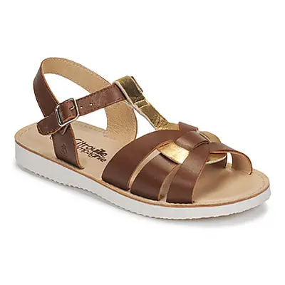 Citrouille et Compagnie MINOTTE girls's Children's Sandals in Brown