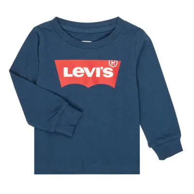 Levis BATWING TEE LS girls's Children's Sweatshirt in Marine