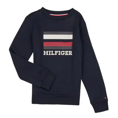 Tommy Hilfiger TH LOGO SWEATSHIRT boys's Children's sweatshirt in Marine