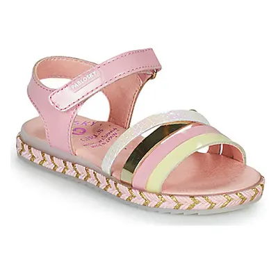 Pablosky TOMINE girls's Children's Sandals in Pink