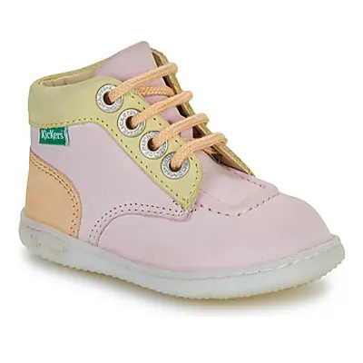 Kickers KICKICONIC girls's Children's Shoes (High-top Trainers) in Pink