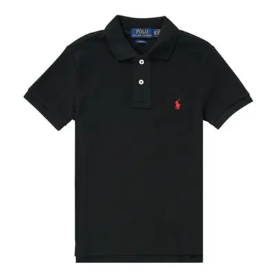 Polo Ralph Lauren HOULIA boys's Children's polo shirt in Black