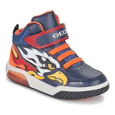 Geox J INEK BOY B boys's Children's Shoes (High-top Trainers) in Marine