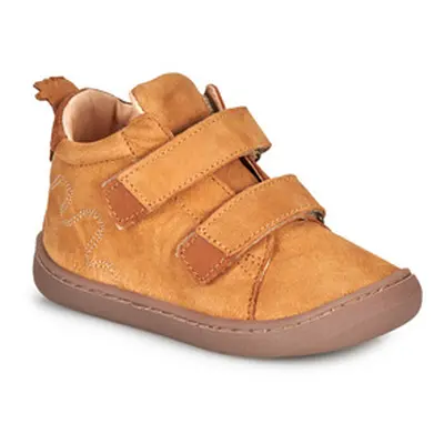 Easy Peasy MY FLEXOO VELCRO boys's Children's Shoes (High-top Trainers) in Brown