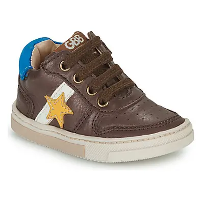 GBB RIKKIE boys's Children's Shoes (High-top Trainers) in Brown