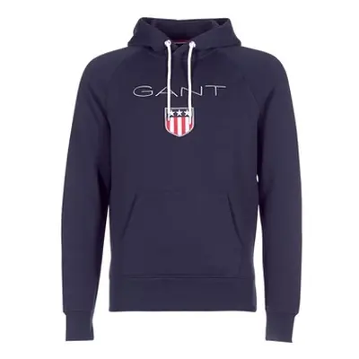 Gant GANT SHIELD SWEAT HOODIE men's Sweatshirt in Blue