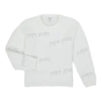 Pepe jeans AUDREY girls's Children's sweater in White