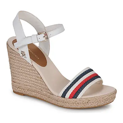 Tommy Hilfiger CORPORATE WEDGE women's Sandals in White