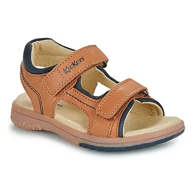 Kickers PLATINO boys's Children's Sandals in Brown