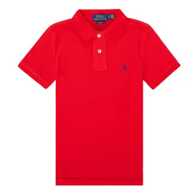 Polo Ralph Lauren FRANCHI boys's Children's polo shirt in Red