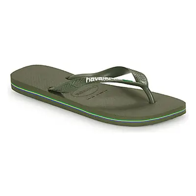 Havaianas BRASIL LOGO women's Flip flops / Sandals (Shoes) in Kaki