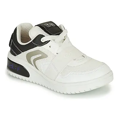 Geox J XLED B. B - MESH+GEOBUCK boys's Children's Shoes (Trainers) in White