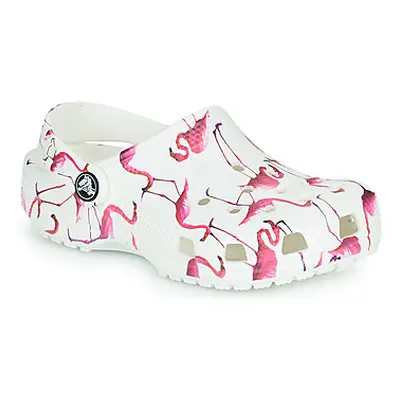 Crocs Classic Pool Party Clog K girls's Children's Clogs (Shoes) in White