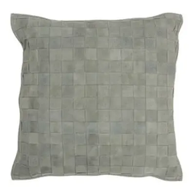 J-line COUSSIN CARR PETIT CUIR VE (45x45x8cm) 's Pillows in Grey