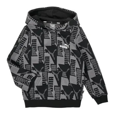 Puma PUMA POWER AOP HOODIE boys's Children's sweatshirt in Grey