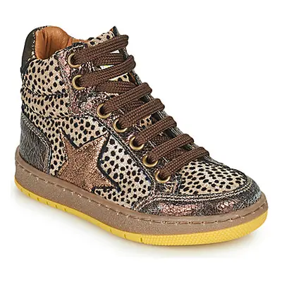 GBB SEPHY girls's Children's Shoes (High-top Trainers) in Brown