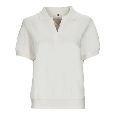 Tommy Hilfiger RELAXED LYOCELL POLO SS women's Polo shirt in White