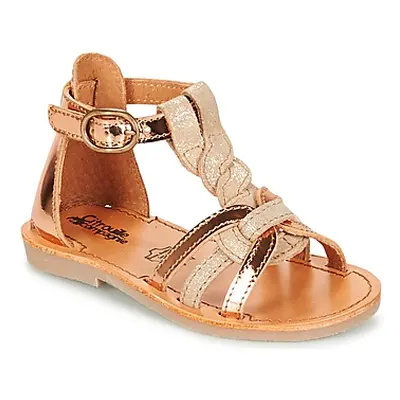 Citrouille et Compagnie GITANOLO girls's Children's Sandals in Beige