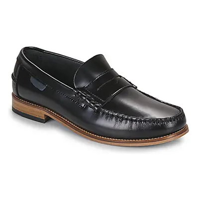 Pellet BASILE men's Loafers / Casual Shoes in Black