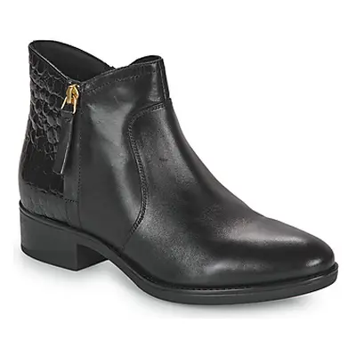 Geox D FELICITY women's Low Ankle Boots in Black