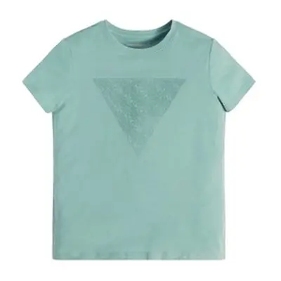 Guess SS T SHIRT boys's Children's T shirt in Blue